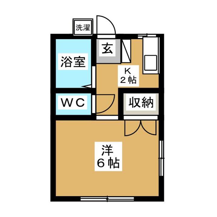 マツミハイムAの間取り