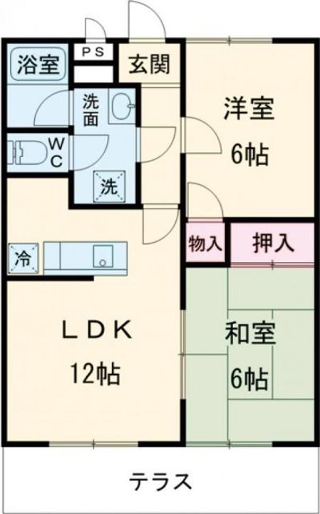 大阪府堺市北区金岡町(アパート)の賃貸物件の間取り