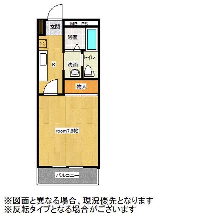 宮城県仙台市太白区恵和町(アパート)の賃貸物件の間取り