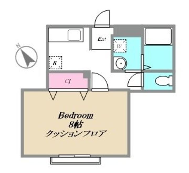 東京都日野市栄町1(アパート)の賃貸物件の間取り