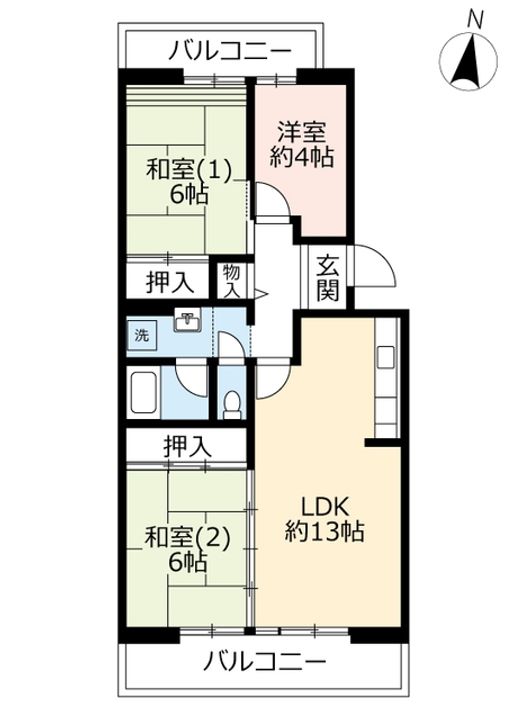 UR洛西福西公園の間取り