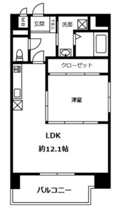 埼玉県さいたま市浦和区東高砂町(マンション)の賃貸物件の間取り