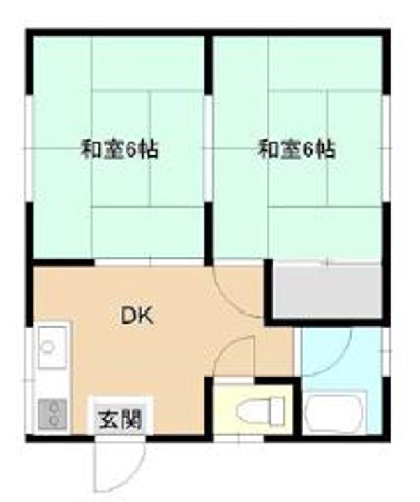 岡山県岡山市南区南輝3(アパート)の賃貸物件の間取り