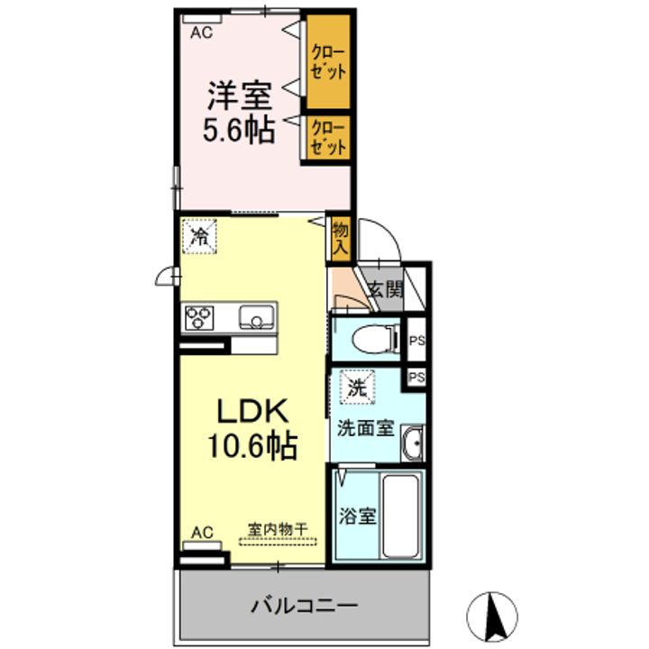 クラヴィス タカラの間取り