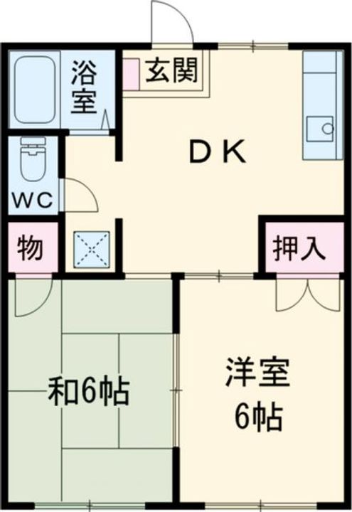 フローラパレスBの間取り