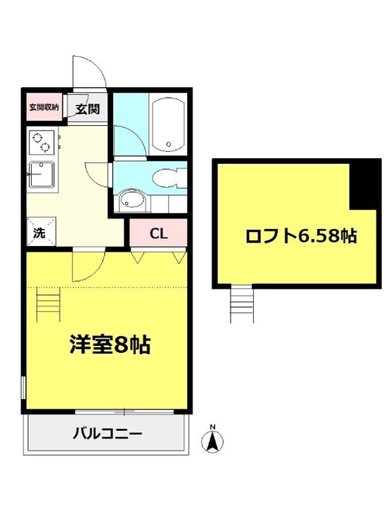サンヴィアーレフジの間取り