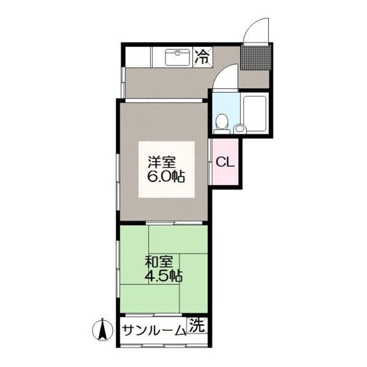東京都江戸川区中葛西7(マンション)の賃貸物件の間取り