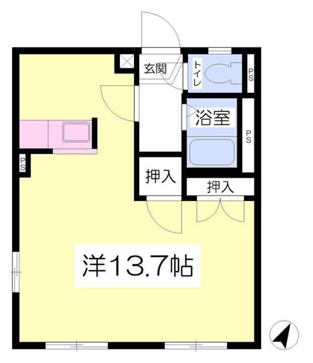 エステート麗A棟の間取り