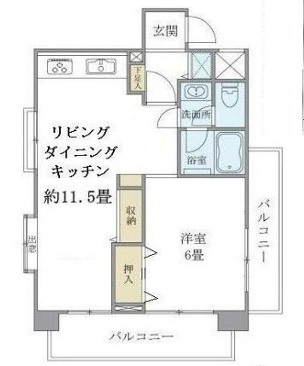 東京都練馬区練馬3(マンション)の賃貸物件の間取り