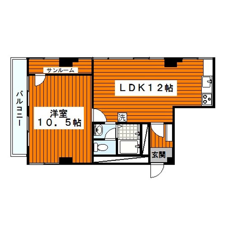 東京都目黒区下目黒3(マンション)の賃貸物件の間取り