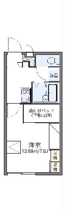 レオパレスフローラの間取り