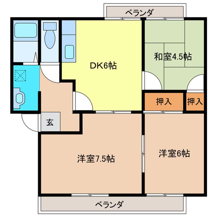 サンソフィア梶返の間取り