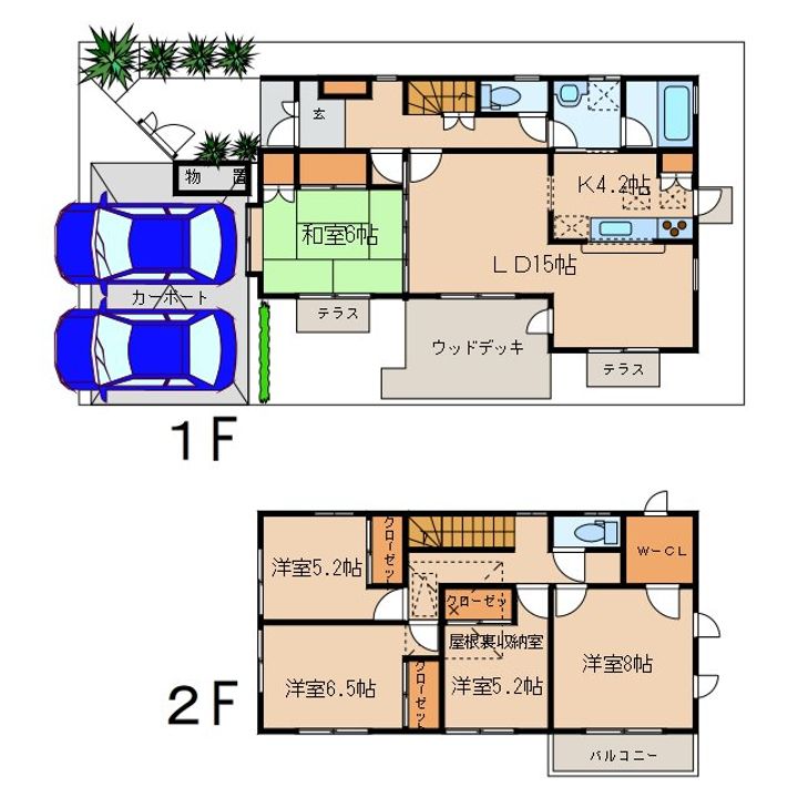 茨城県取手市台宿1(一戸建)の賃貸物件の間取り