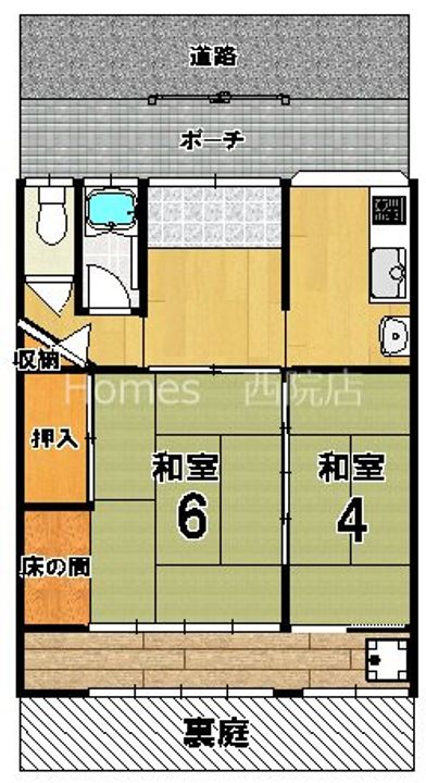 京都府京都市西京区松尾万石町(一戸建)の賃貸物件の間取り