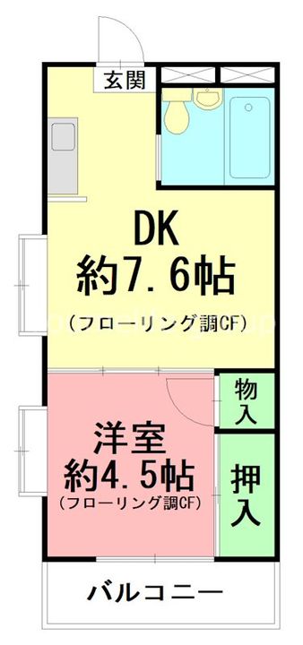 神奈川県茅ヶ崎市南湖4(マンション)の賃貸物件の間取り