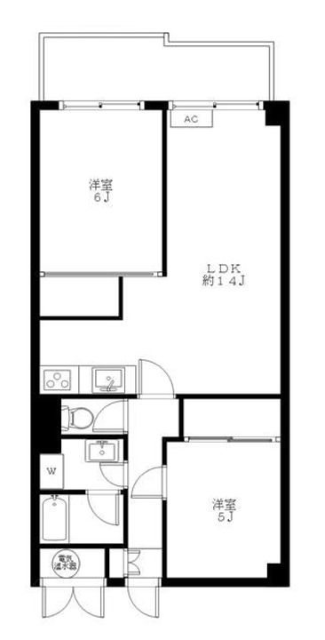 ライオンズマンション東品川の間取り