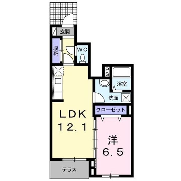 大阪府東大阪市善根寺町3(アパート)の賃貸物件の間取り