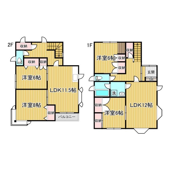 北海道釧路市米町2(一戸建)の賃貸物件の間取り