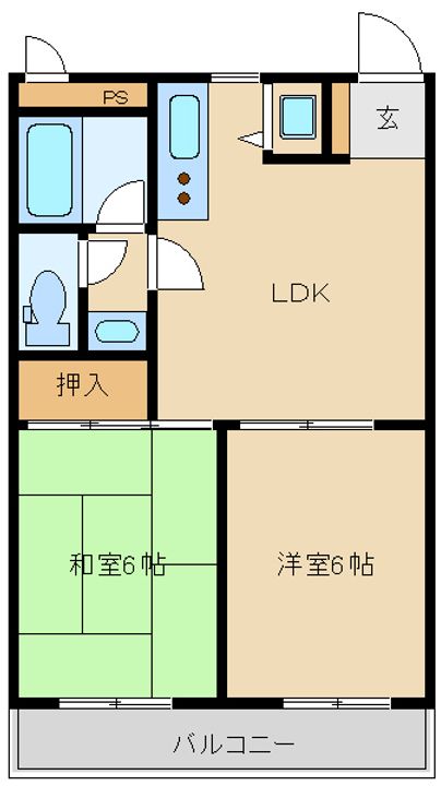 サンウィング宮崎台の間取り