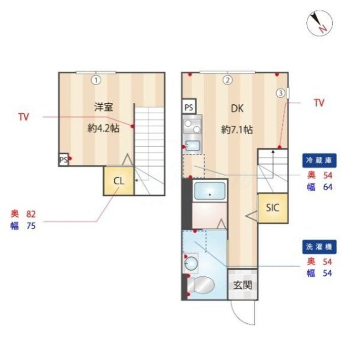 ミハス三軒茶屋IVの間取り