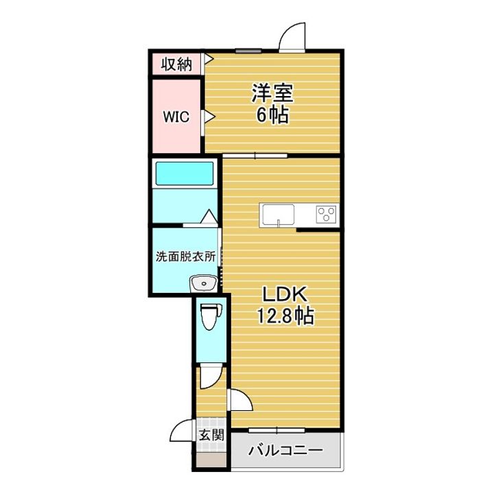 北海道帯広市西十五条南29(アパート)の賃貸物件の間取り