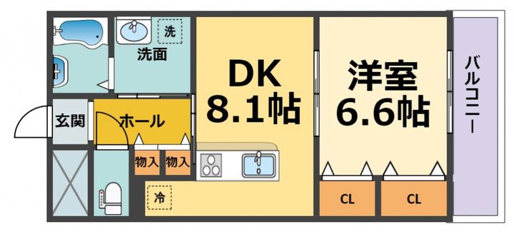 クラルテ甲子園の間取り