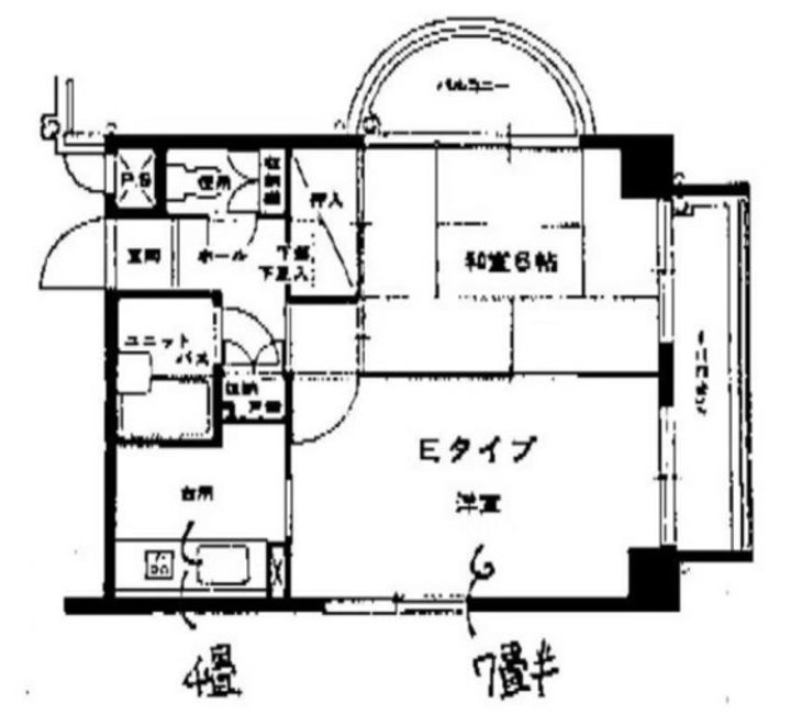 アルファ枝川の間取り