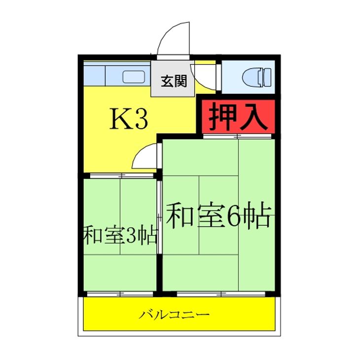 九重荘の間取り