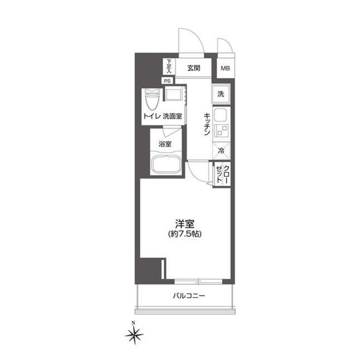 東京都台東区東上野2(マンション)の賃貸物件の間取り