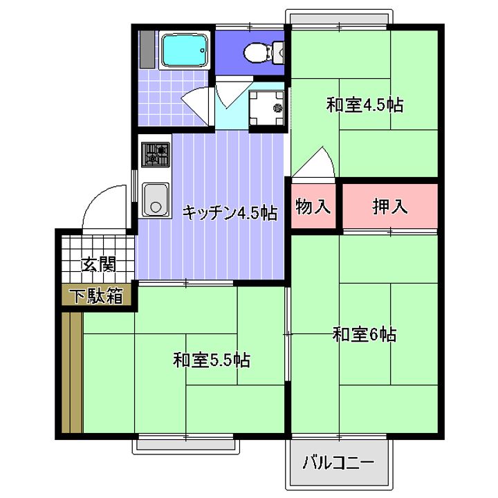 セジュールおたまやの間取り