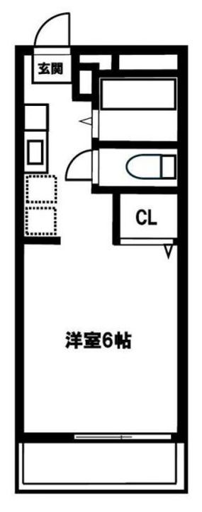 パナハイツ深津Cの間取り