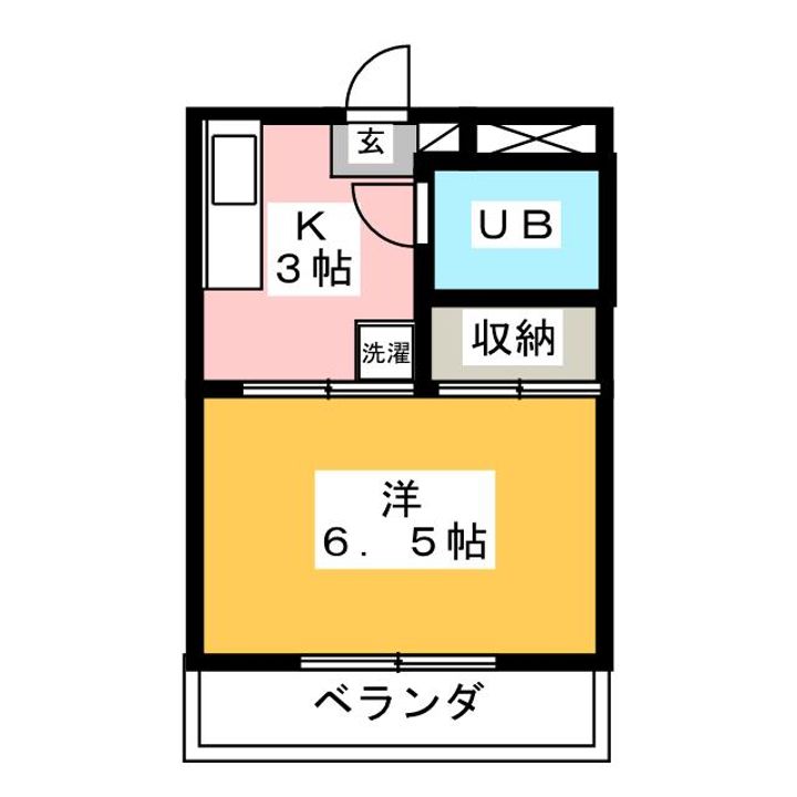 第1ふじたけマンションの間取り