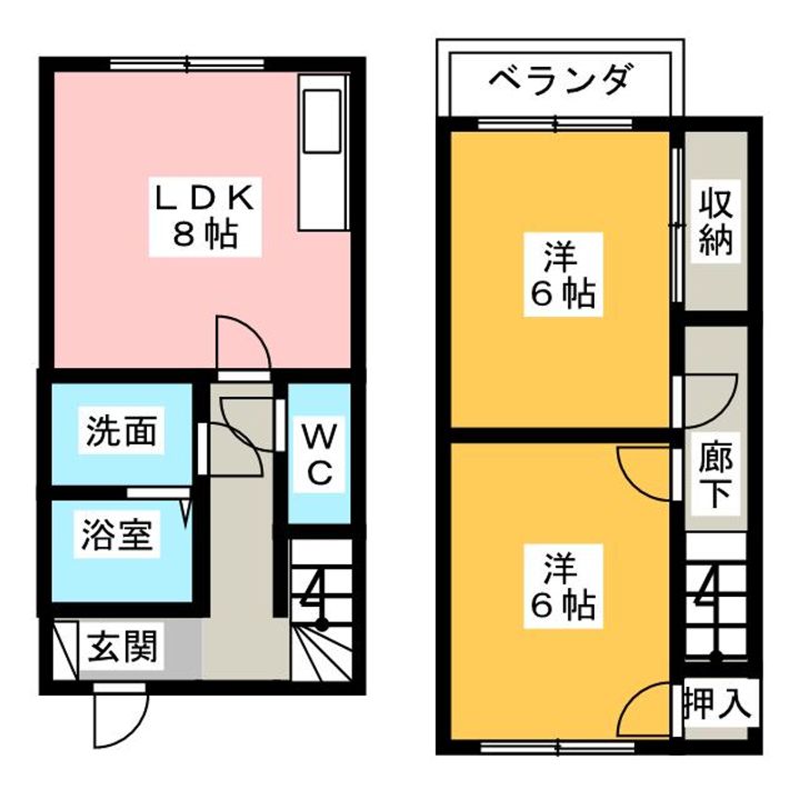三重県鈴鹿市野町中3(一戸建)の賃貸物件の間取り