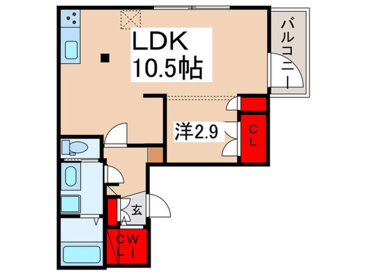 Anaheim court Shinurayasuの間取り