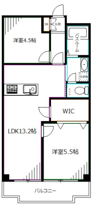 東京都杉並区今川2(マンション)の賃貸物件の間取り