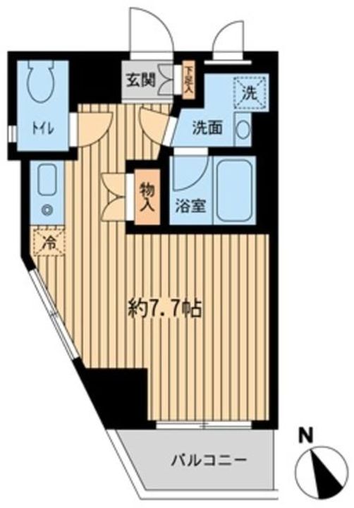 東京都新宿区箪笥町(マンション)の賃貸物件の間取り