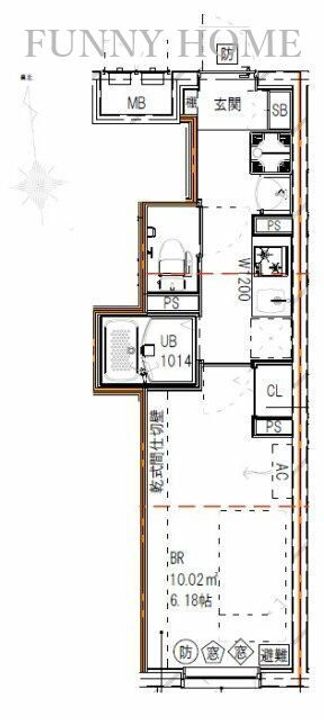 東京都世田谷区三軒茶屋1(マンション)の賃貸物件の間取り