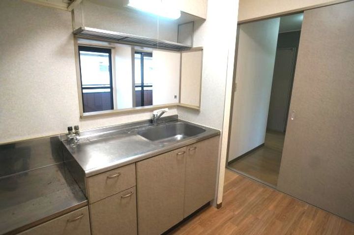 グランパパB棟のキッチン