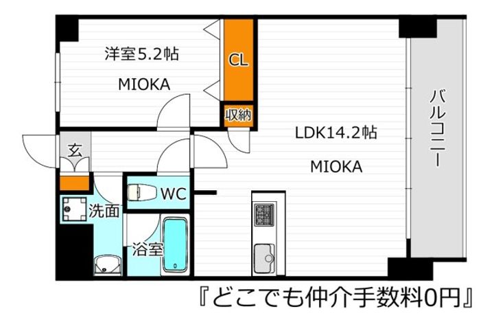 ベルンガーデン上本町の間取り