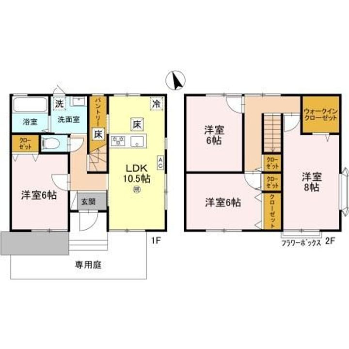 奈良県奈良市神功3(一戸建)の賃貸物件の間取り
