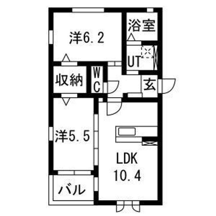 ウィズハイム新井町の間取り