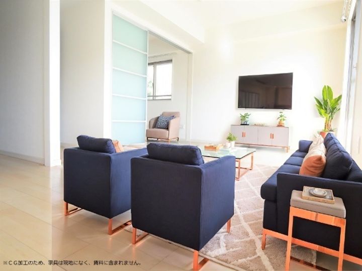 ルアン猫洞の居間