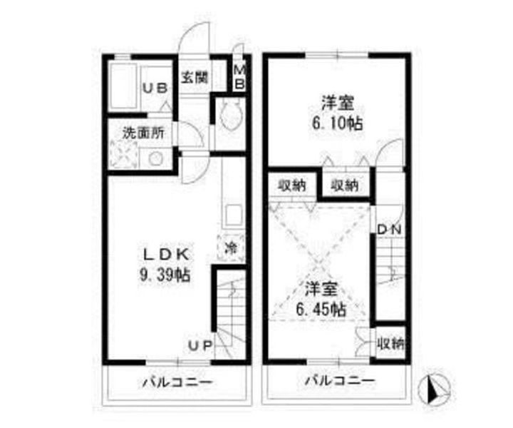 東京都武蔵野市西久保3(一戸建)の賃貸物件の間取り