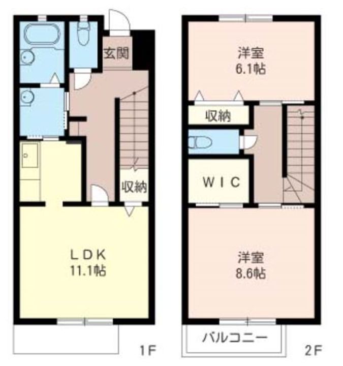 神奈川県藤沢市小塚(一戸建)の賃貸物件の間取り