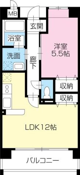 ヴァンドーム弐番館の間取り