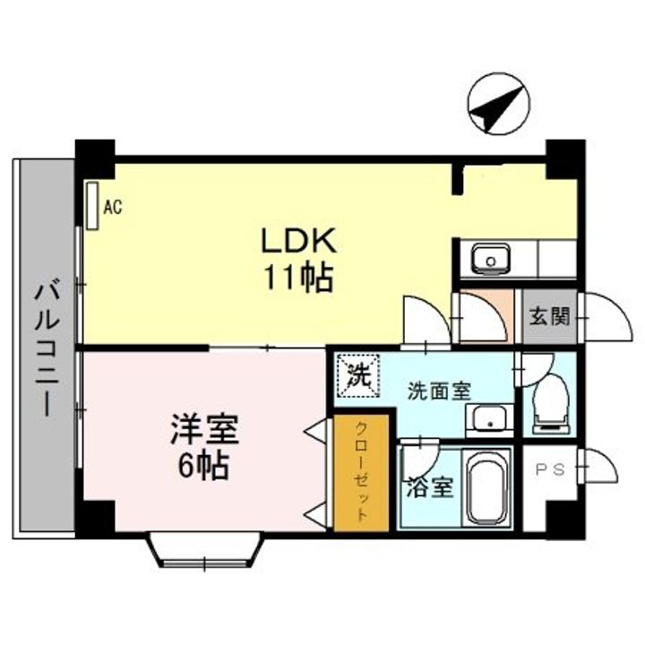 滋賀県大津市今堅田2(マンション)の賃貸物件の間取り