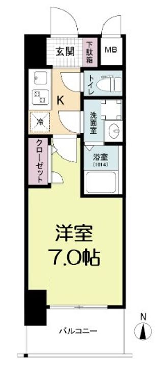 ライジングメゾン新大阪サウスの間取り