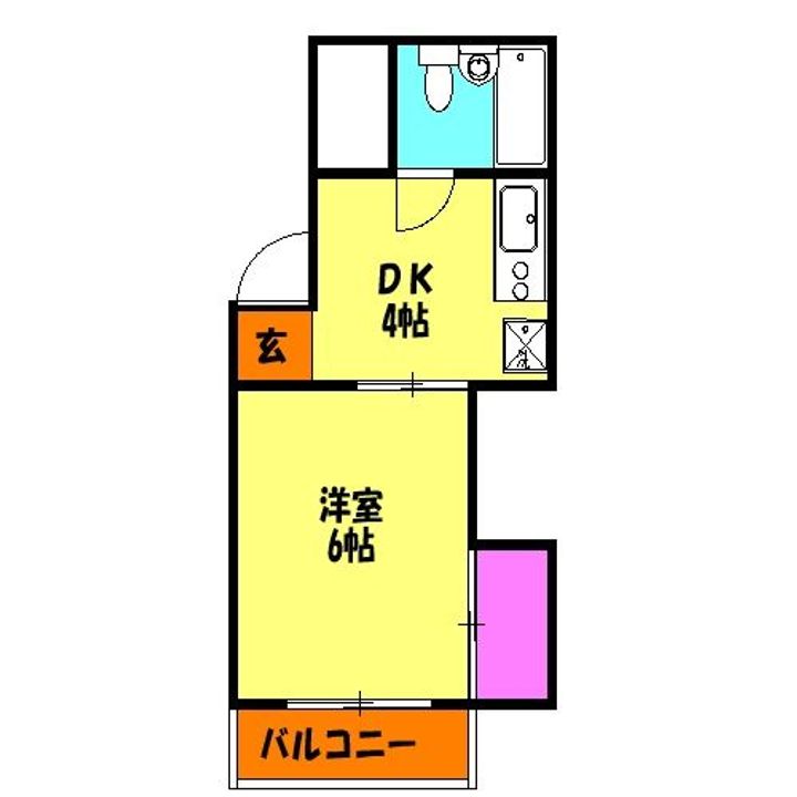 芝中田グリーンハイツの間取り