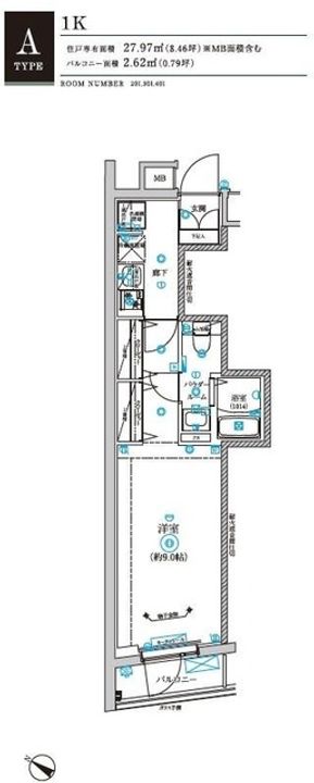 RELUXIA 不動前の間取り