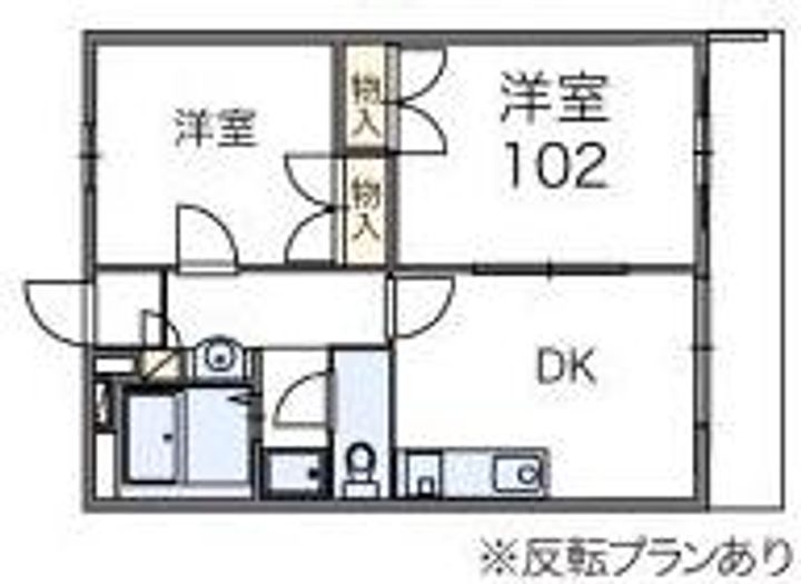パレスコートミカツの間取り